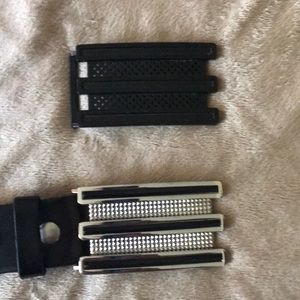 Two Adidas Men’s Golf Belt Buckles w/ belt (36”)